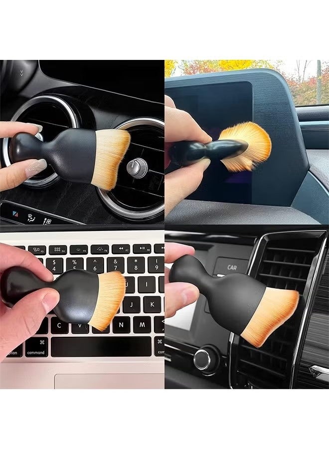 3 قطع من أدوات تنظيف الجزء الداخلي للسيارة، فرشاة تنظيف السيارة، مجمعات الغبار الداخلية، فرشاة تنظيف الجزء الداخلي للسيارة، فرشاة الغبار - Image 5