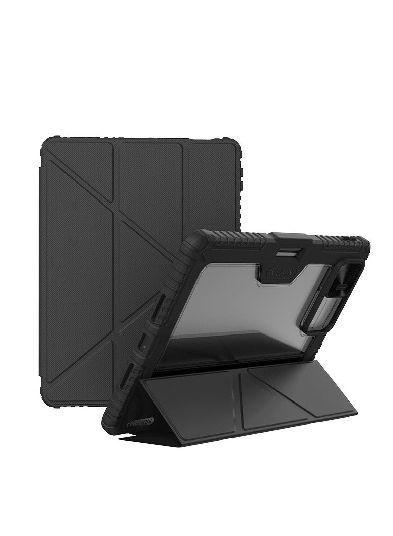 General Suitable for Xiaomi Pad 7 Pro Tablet Case, lens sliding cover welding armour models, with multi-angle folding function, protection and convenient experience at the same time  - Image 1