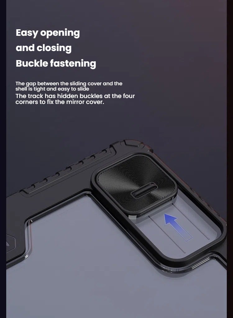 General Suitable for Xiaomi Pad 7 Pro Tablet Case, lens sliding cover welding armour models, with multi-angle folding function, protection and convenient experience at the same time  - Image 4