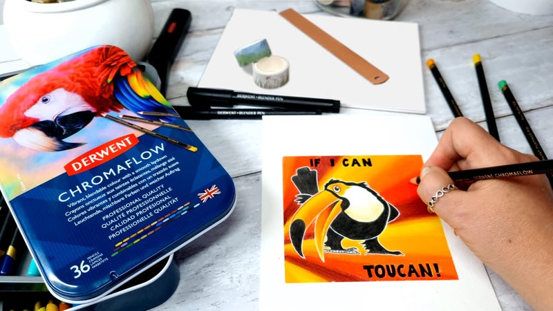 Derwent Chromaflow Colored Pencils 36 Tin, Set of 36, 4mm Wide Core, Multicolor, Smooth Texture, Art Supplies for Drawing, Blending, Sketching, Adult Coloring, Premier, Professional Quality (2306012) - Image 2