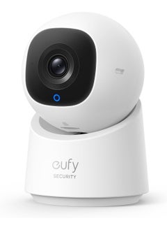 eufy كاميرا eufy Security Indoor Cam C220، كاميرا أمان بدقة 2K مع PTZ بزاوية 360 درجة، كاميرا أمان داخلية مدمجة مع شبكة Wi-Fi 2.4G، الذكاء الاصطناعي البشري/الحركة، الرؤية الليلية، تتبع الذكاء الاصطناعي، متوافق مع HomeBase S380  - Image 1
