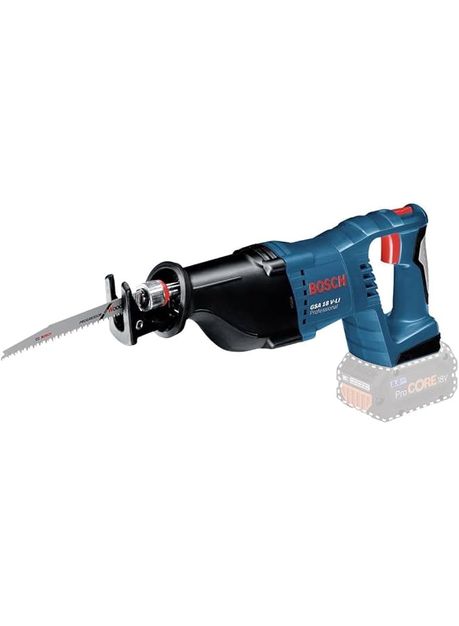 BOSCH Gsa 18 V Li Cordless Reciprocating Saw 18V Reciprocating Saw With Strong Cutting Performance Tool Free Sds System Makes Changing Saw Blades Fast And Easy