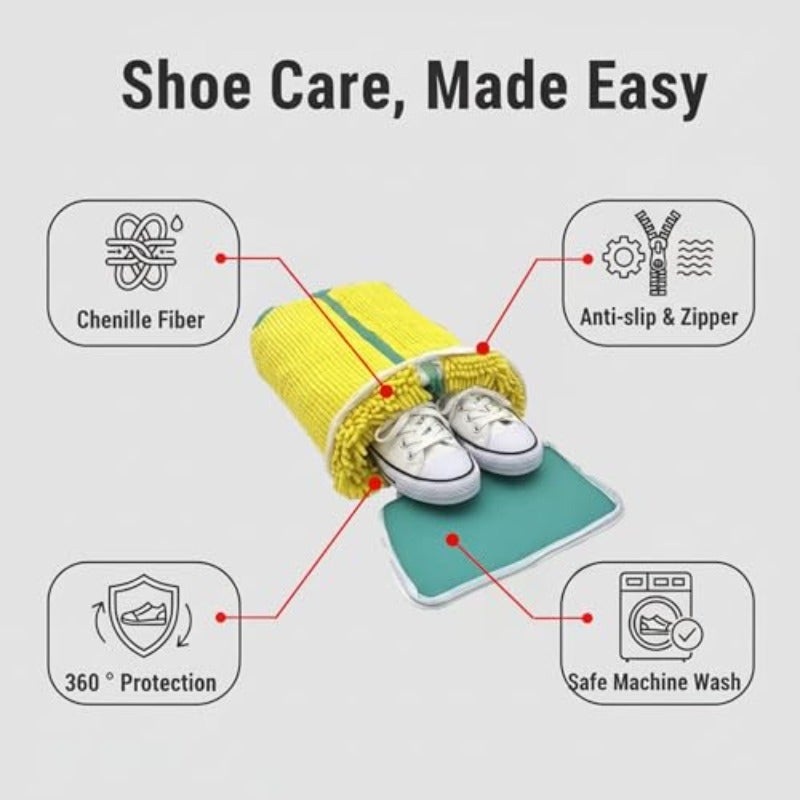 حقيبة غسيل الأحذية - تنظيف كامل بزاوية 360 درجة - Image 4