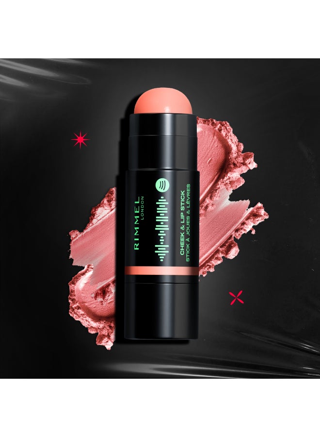 RIMMEL LONDON Full Volume Collection Cheek&Lip Stick - 230 - Nude Beats, 6g - Image 3