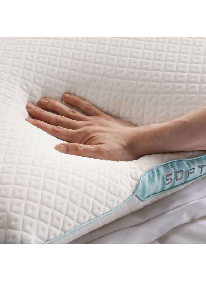 Pan Home Soft Comfort Memory Foam Pillow 40x60x13cm-White - Image 4
