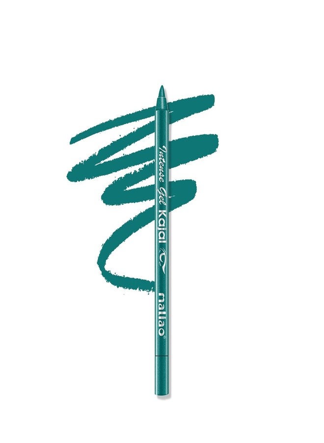 Maliao Intense Gel Kajal, Turquoise | Smudge-Proof & Long-Lasting | Bold & Vibrant Color | Waterproof Eyeliner,1.2g - Image 1