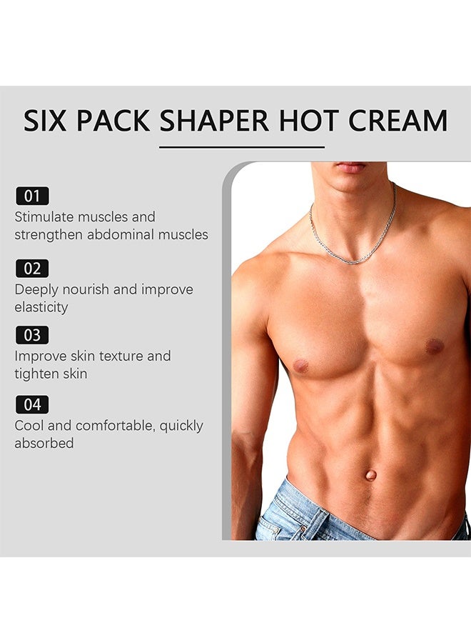 East Moon Six Pack Shaper Hot Cream, Hot Sweat Cream For Belly, Natural Sweat Cream For Belly Fat Burner, Waist, And Buttocks, Slimming And Fat Burning Cream For Women Men, Moisturizing, Firming, Cellulite Reduction, And Weight Loss Solution, 60G - Image 3
