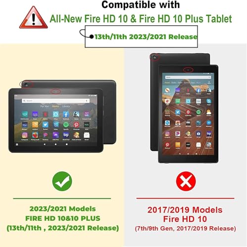 BMOUO Kids Case for Fire HD 10 Tablet 13th11th Generation 20232021 with Screen Protector Shockproof Case for Amazon Fire HD 10 Tablet Red - Image 3