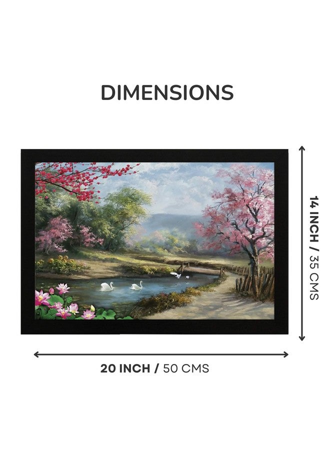 Masstone منظر جدار ماسستون لغرفة المعيشة وغرفة النوم | لوحة طبيعية بإطارات 20x14 بوصة | ديكور جدار مؤطر - Image 2