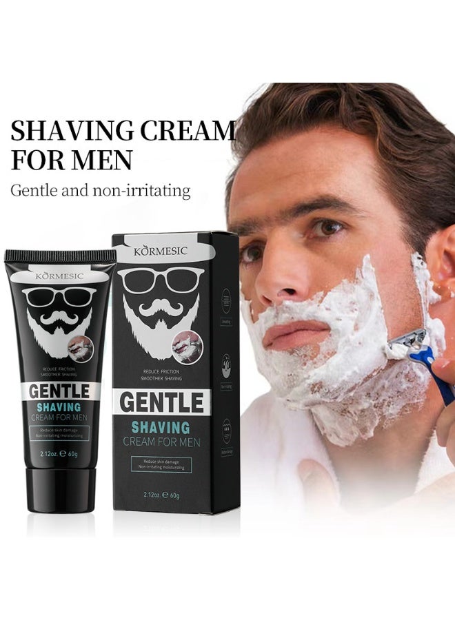 Kormesic Men's Gentle and Smooth Shaving Cream Shaving Cream 60g - Image 2