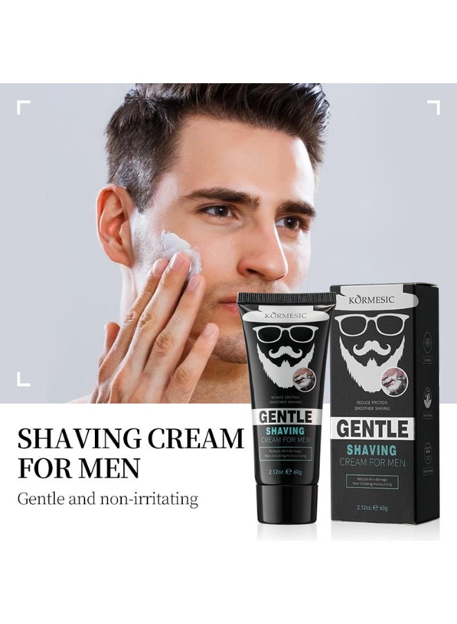Kormesic Men's Gentle and Smooth Shaving Cream Shaving Cream 60g - Image 3