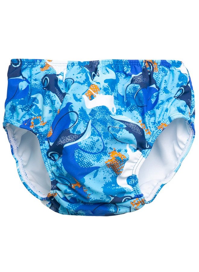 SunBusters Sunwear SunBusters Sunwear SunBusters Boy's Reusable Swim Diaper 2 Pack, Ocean Manta Ray, 3T  - Image 2