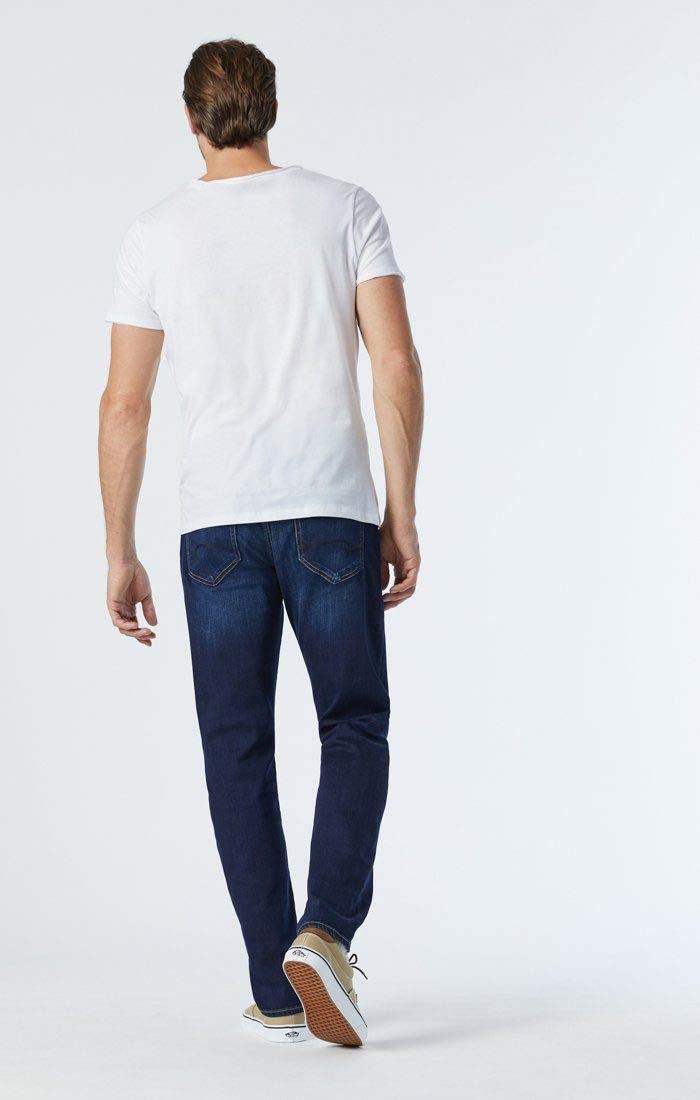 Mavi Zach Men's Straight Leg Jeans, Regular Rise Jeans for Men, Dark Blue Nashville, Dark Wash Blue Jeans, 32 x 32 - Image 5