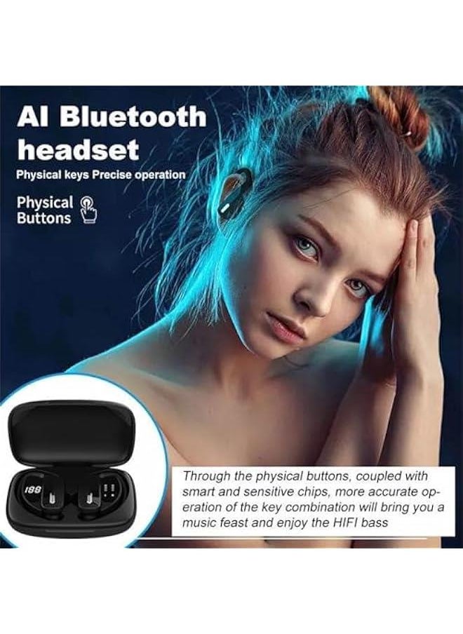 Generic - Wireless Over The Ear Earbuds Bluetooth Sport Headphones with Earhooks Bluetooth IPX5 Waterproof Wrap Around Earbuds Headphones Wireless Running Workout Head Set Headset Earphones - Image 1