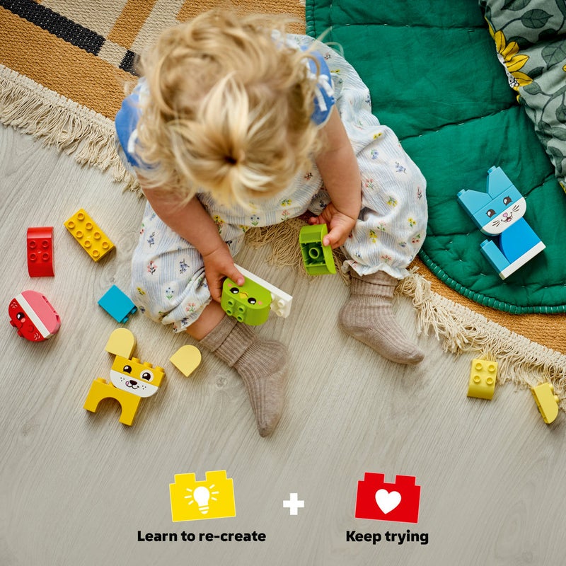 ليغو لعبة الحيوانات الأليفة الإبداعية 3 في 1 من ليغو® DUPLO® My First - لعبة بناء إبداعية للدارجين 10477 - Image 4