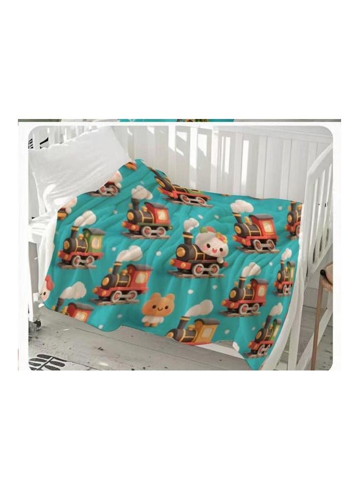 عام بطانية رقيقة من الفانيلا (دافئة ومريحة، ومناسبة للنوم واستخدام الألعاب وإزالة الغبار ومقاومة للرمل) 150 سم * 200 سم - 577 - Image 3