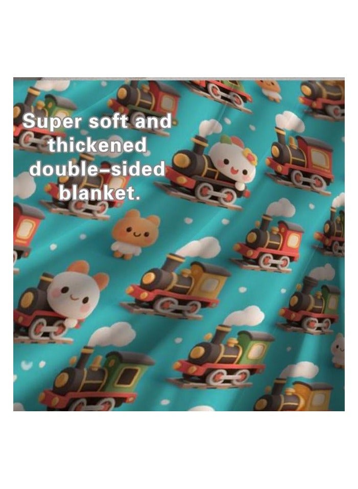 عام بطانية رقيقة من الفانيلا (دافئة ومريحة، ومناسبة للنوم واستخدام الألعاب وإزالة الغبار ومقاومة للرمل) 150 سم * 200 سم - 577 - Image 1