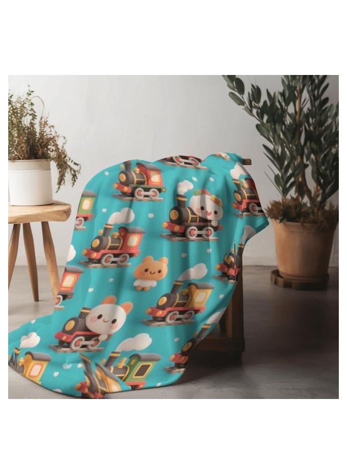 عام بطانية رقيقة من الفانيلا (دافئة ومريحة، ومناسبة للنوم واستخدام الألعاب وإزالة الغبار ومقاومة للرمل) 150 سم * 200 سم - 577 - Image 5