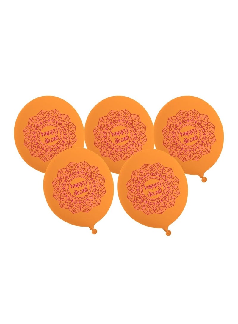 Peacock Supplies Peacock Supplies 5 Pack Festive Party Balloons for Holiday, Diwali, and Eid Decorations  - Image 1