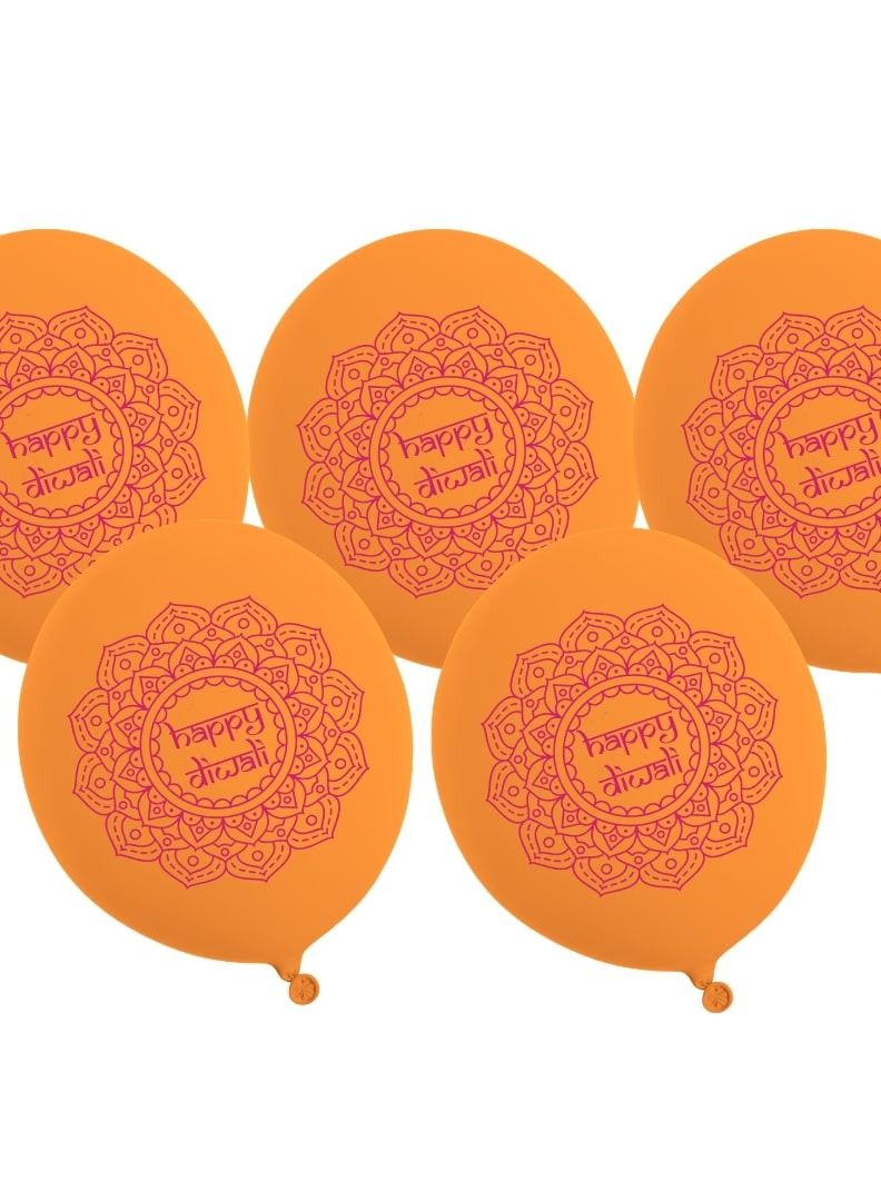 Peacock Supplies Peacock Supplies 5 Pack Festive Party Balloons for Holiday, Diwali, and Eid Decorations  - Image 2