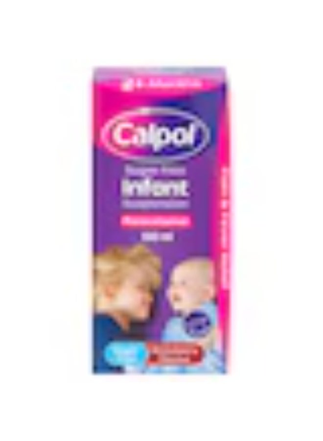 Calpol Sugar Free Strawberry Flavor Oral Suspension - 100ml - Image 1
