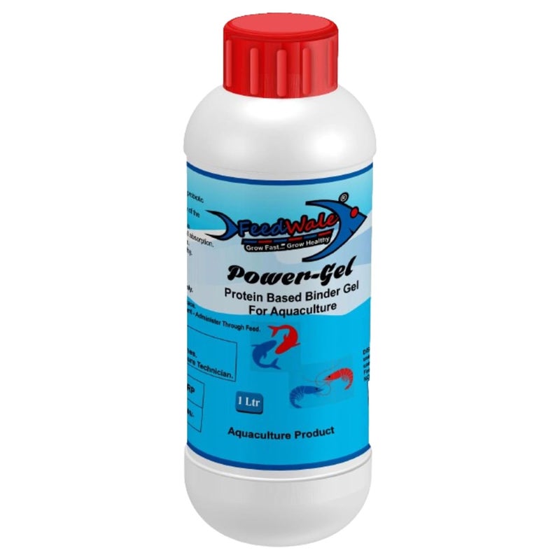 FeedWale Power Gel Protein Based Binder Gel to Mix Medicines with Fish Feed - 1 Litre - Image 1