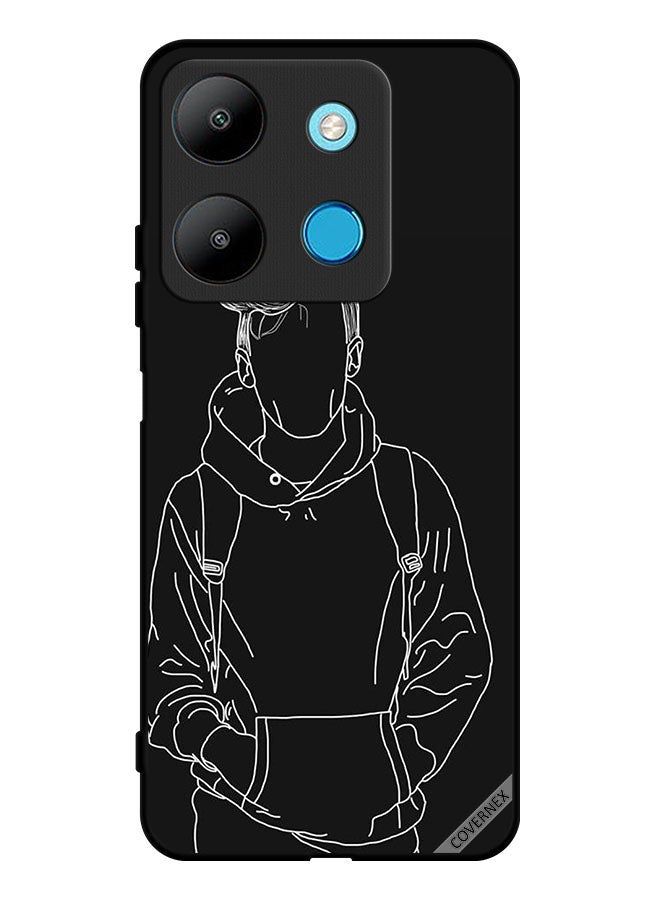 Covernex Protective Case Cover For Infinix Smart 7 Sketch Of Jacket Boy - Image 1