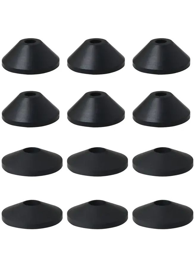 12 Pack Conical Toilet Bolt Washers Leak Proof Rubber Seal Kit For M6 M8 Bolts - Image 1
