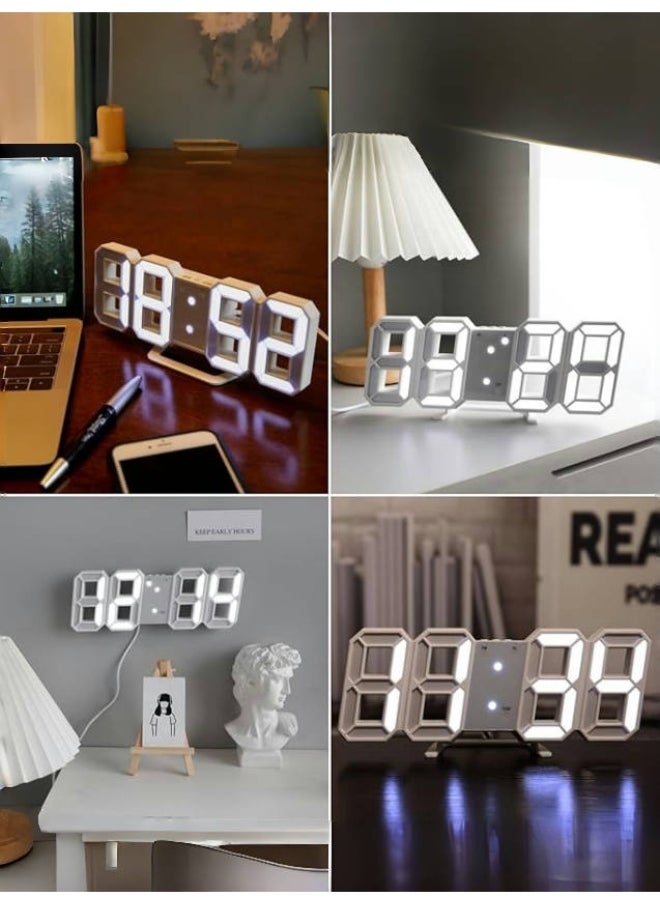 manufacturer Modern LED Digital Clock with Date, Time, Temperature Display | USB Powered | Adjustable Brightness | Night Mode | 3 Alarm Settings | Sleek Design for Home, Office, Bedroom  - Image 3