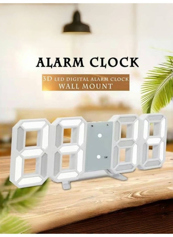 manufacturer Modern LED Digital Clock with Date, Time, Temperature Display | USB Powered | Adjustable Brightness | Night Mode | 3 Alarm Settings | Sleek Design for Home, Office, Bedroom  - Image 2