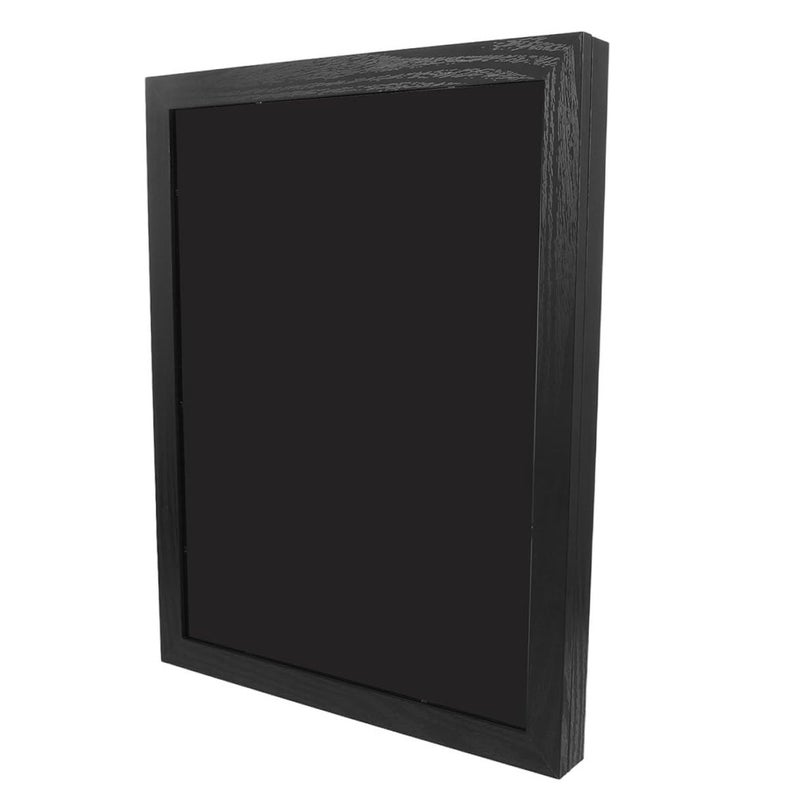 حافظة عرض تذكارات رياضية من خشب أسود ذو نسيج خشبي مقاس 11×14 بوصة للقمصان والجيرسيهات - Image 2