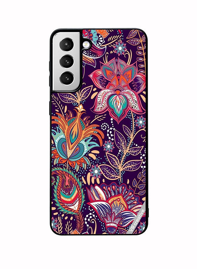 VR CREATIVE Protective Case Cover For Samsung Galaxy S22 Plus 5G Flower Design Multicolour - Image 1