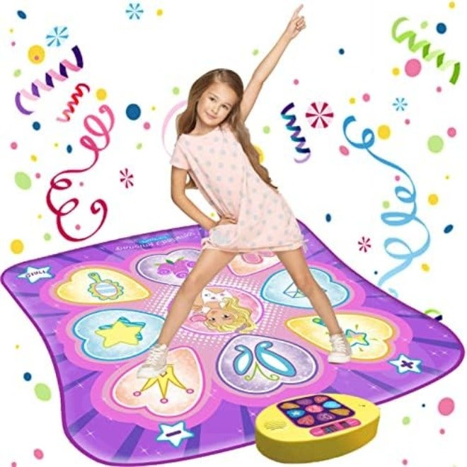 SUNLIN Dance Mat Toys for Girls Ages 3-10 | LED Lights, Adjustable Volume, 9 Music Tracks, 7 Game Modes, 5 Challenge Levels - Image 3
