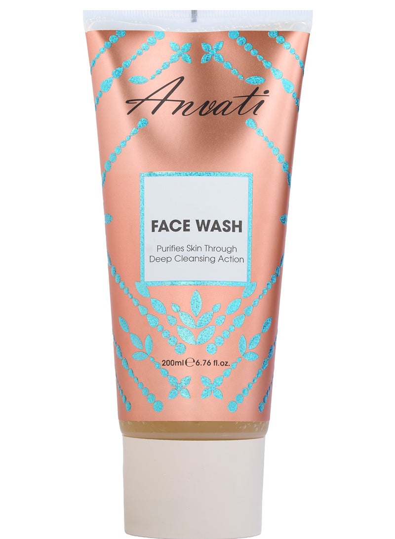 Anvati Anti-Aging Face Wash with Vitamin E & Goat Milk – Daily Face Cleanser for Oily, Dry & Sensitive and All Skin Types– 200ml - Image 1