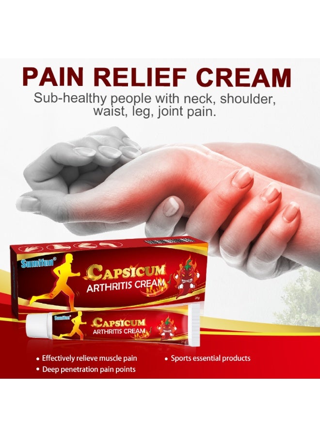 سوميفون كريم فلفل للتهاب المفاصل مناسب للإصابات المزمنة الناتجة عن النشاط المفرط طويل الأمد، مع آلام في الرقبة والكتف والخصر والساق والمفاصل - Image 3