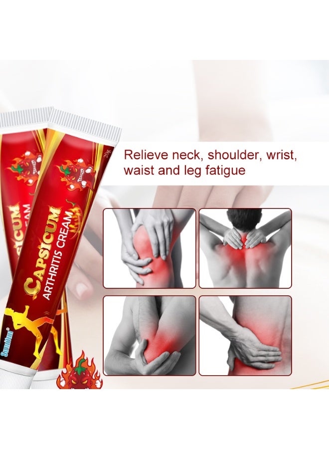 سوميفون كريم فلفل للتهاب المفاصل مناسب للإصابات المزمنة الناتجة عن النشاط المفرط طويل الأمد، مع آلام في الرقبة والكتف والخصر والساق والمفاصل - Image 4