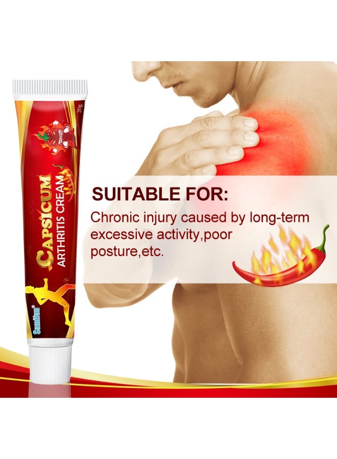 سوميفون كريم فلفل للتهاب المفاصل مناسب للإصابات المزمنة الناتجة عن النشاط المفرط طويل الأمد، مع آلام في الرقبة والكتف والخصر والساق والمفاصل - Image 2