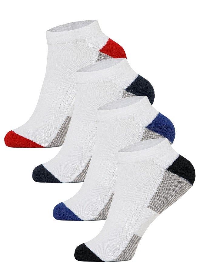 BODYCARE Kids Ankle Length Socks Pack of 4 Cotton Soft Stretchable Comfortable Antibacterial Moisture Wicking Socks for Sports Casual Use All Season - Image 1