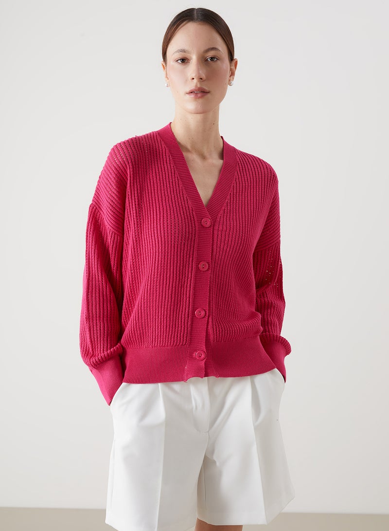 LC WAIKIKI V Neck Women's Knitwear Cardigan - Image 1