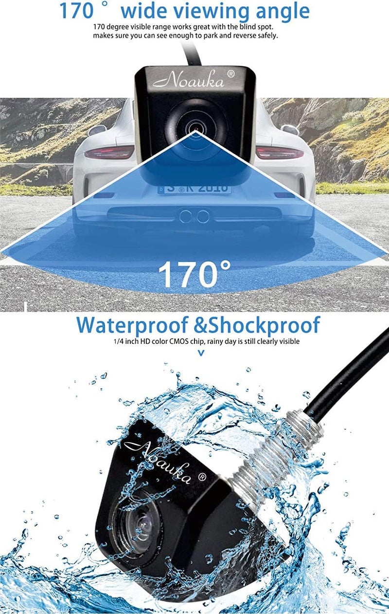 NOAUKA Waterproof IP68 Night Vision 170 Degree Car Rear View/Reversing Camera - Image 3