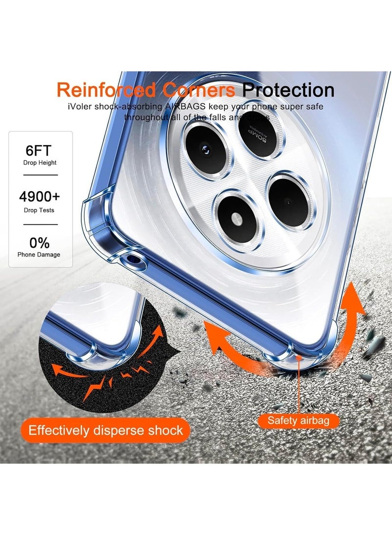 Techie Xiaomi Redmi 14C TPU Bumper Corner Case with Camera Lens Protection Transparent Protective Back Cover - Image 2