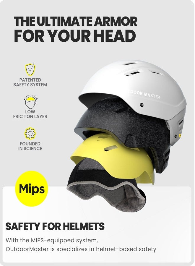 اوت دور ماستر خوذة التزلج OutdoorMaster MIPS - خوذة Kelvin II MIPS للرياضات الثلجية والتزلج على الجليد للرجال والنساء والشباب - Image 2