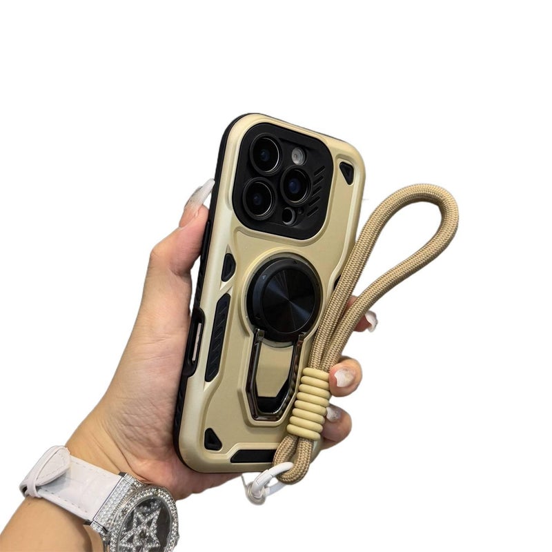 MS TPU MagSafe Case for iPhone 15 / 15 Plus / 15 Pro / 15 Pro Max with Kickstand and Lanyard plus Shockproof plus Drop Protection plus Strong Magnetic in Lanyard - Image 1