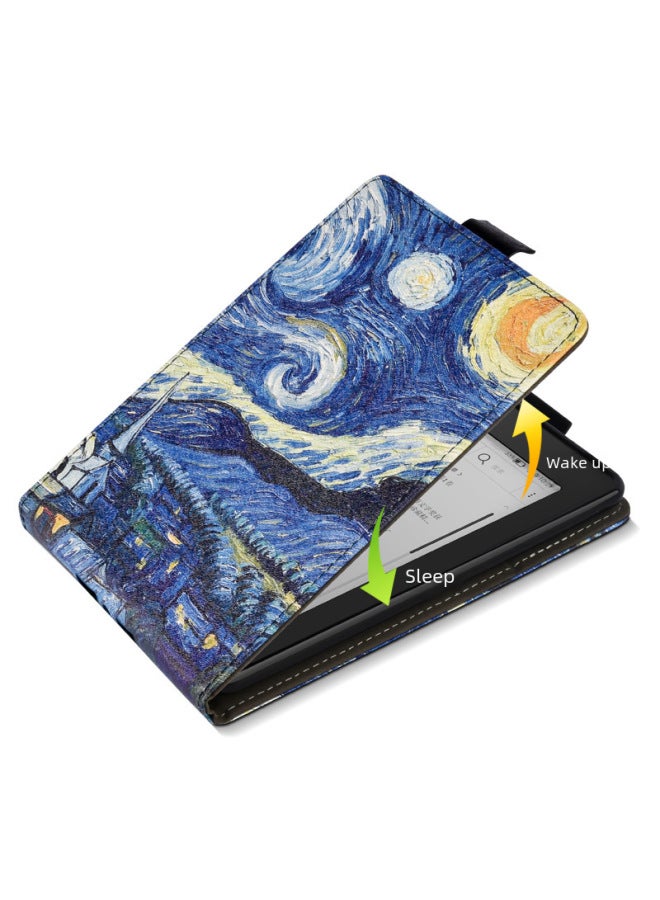 Digital Computer/tablet Protective Case/cover - Pu Leather Stand Cover For Ipad 2/3/4/air/mini 1/2/3/4 - Black-Color:Lake Blue-Applicable Model:2022 Open Up And Down - Image 3