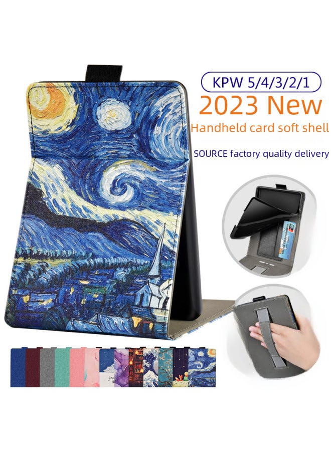 Digital Computer/tablet Protective Case/cover - Pu Leather Stand Cover For Ipad 2/3/4/air/mini 1/2/3/4 - Black-Color:Lake Blue-Applicable Model:2022 Open Up And Down - Image 2