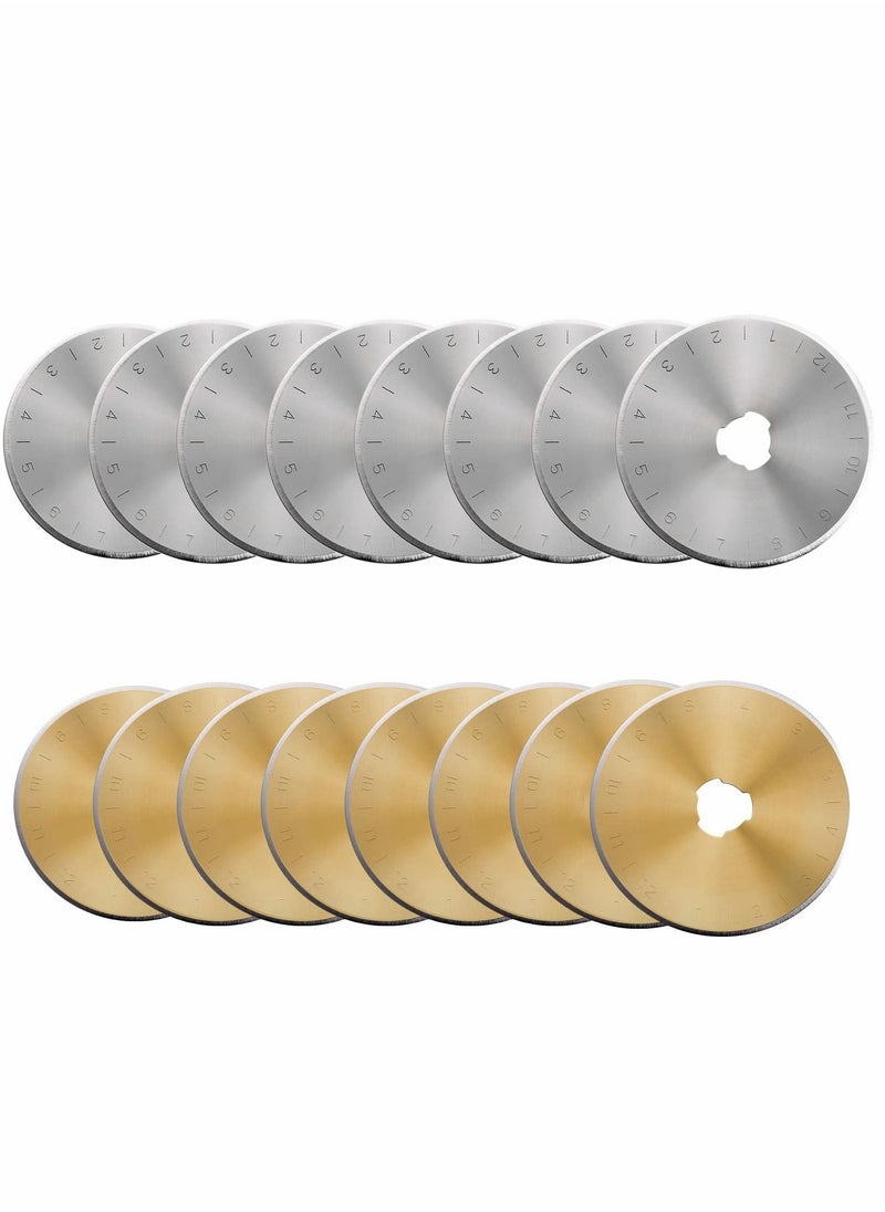 SYOSI Rotary Cutter Blades, Rotary Cutter 5mm Rotary Cutter Fabric Set with Spare Rotary Blades for Precisely Cutting Fabric leather paper fiber Etc  - Image 1