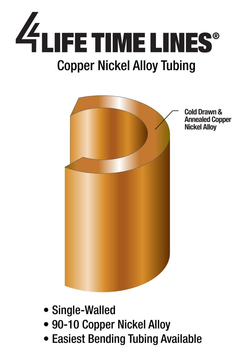 4LIFETIMELINES - 5/16" (.312") Copper Nickel Roll/Coil of Fuel or Transmission Line - 25 ft. - Image 1
