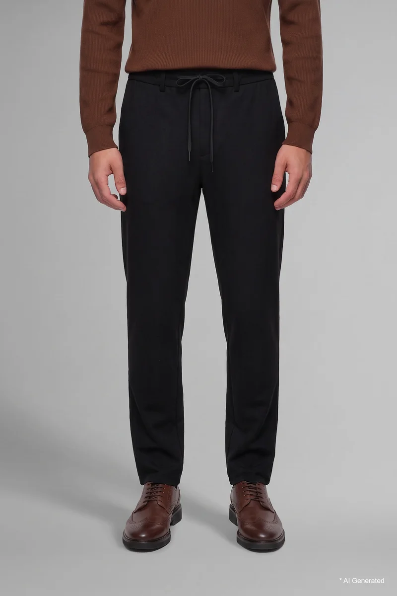 Defacto  Regular Fit Regular Hem Zipper Trousers for Men | Best Price UAE