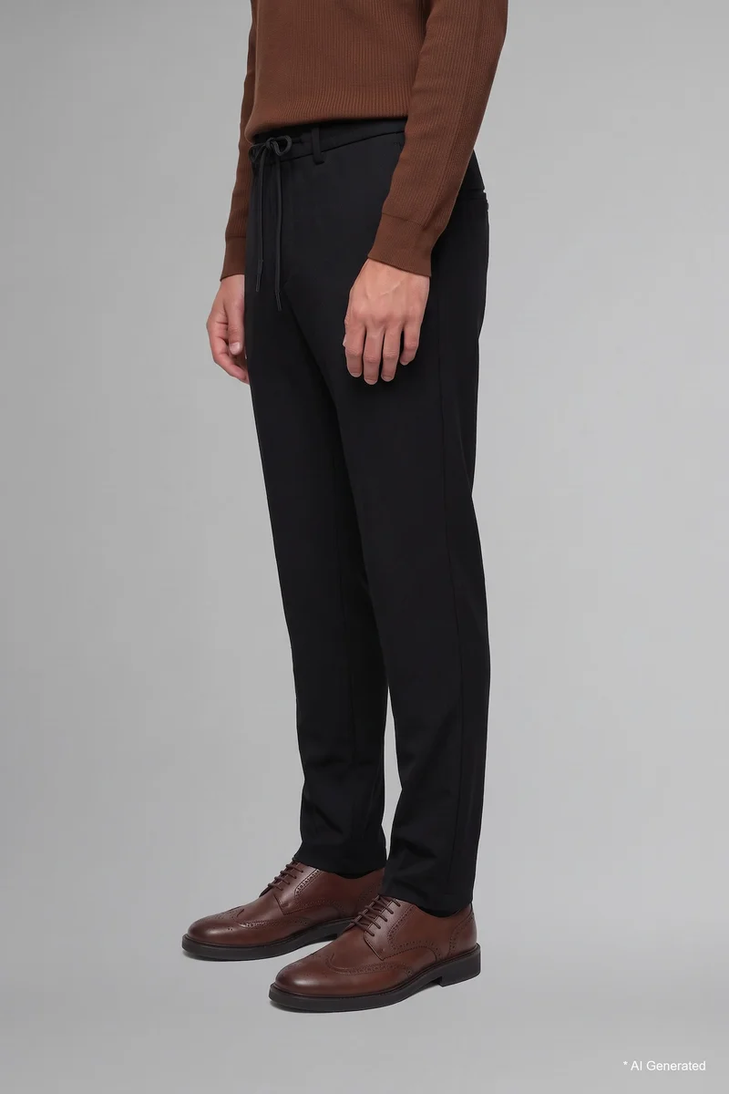 Defacto  Regular Fit Regular Hem Zipper Trousers for Men | Best Price UAE