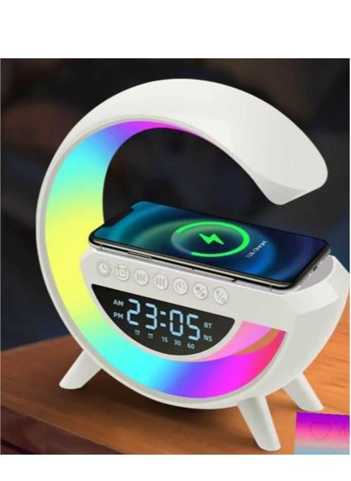 JAJEEK - "New LED Wireless Charging Speaker – 7 Color Selections, Music Ringtone & Alarm Clock Function" - Image 1
